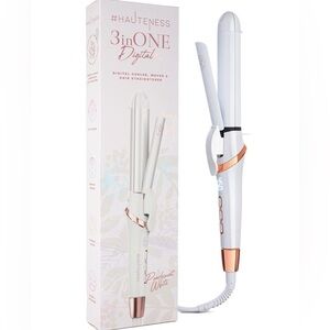 Hautness 3inONE Multistyler Flat Iron & Curling System